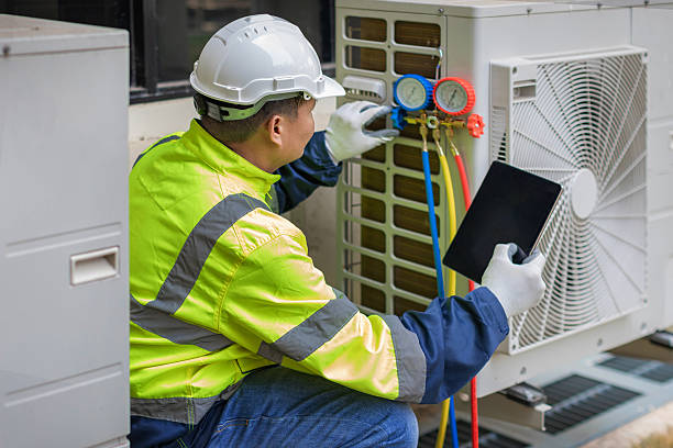 Professional Hvac Maintenance technician working in East Taunton, MA